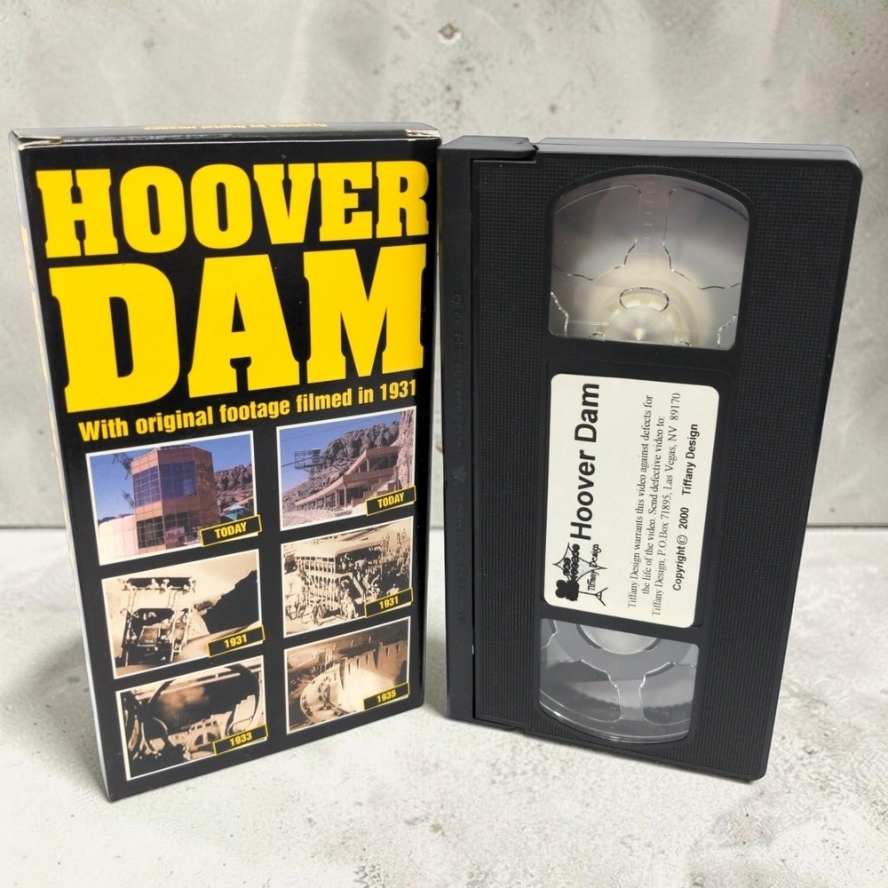 VTG Story of Hoover Dam VHS 2000 Tiffany Design Documentary History 1931 Film